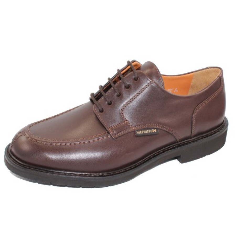 Men'S Mephisto Oxfords | Mephisto Men'S Phoebus In Dark Brown Smooth Leather 8851