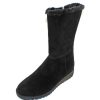 Women'S Valdini Mid Calf Boots | Valdini Women'S Sofia Wp In Black Suede/Shearling