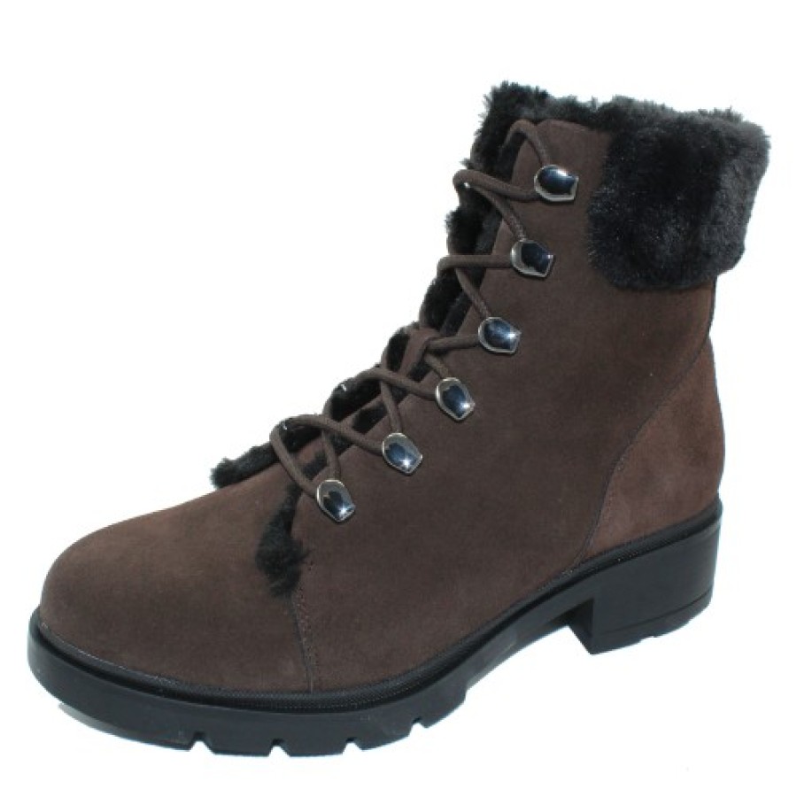 Women'S Valdini Waterproof | Valdini Women'S Yamila Wp In Chocolate Brown Waterproof Suede