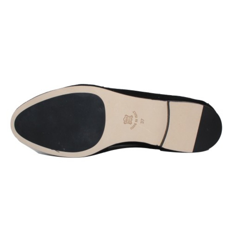 Women'S CC Made In Italy Slip Ons | Cc Made In Italy Women'S Caprice 1118 In Black Suede