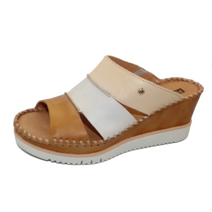 Women'S Pikolinos Wedges | Pikolinos Women'S Aguadulce W3Z-1772C1 In Honey Calfskin Leather