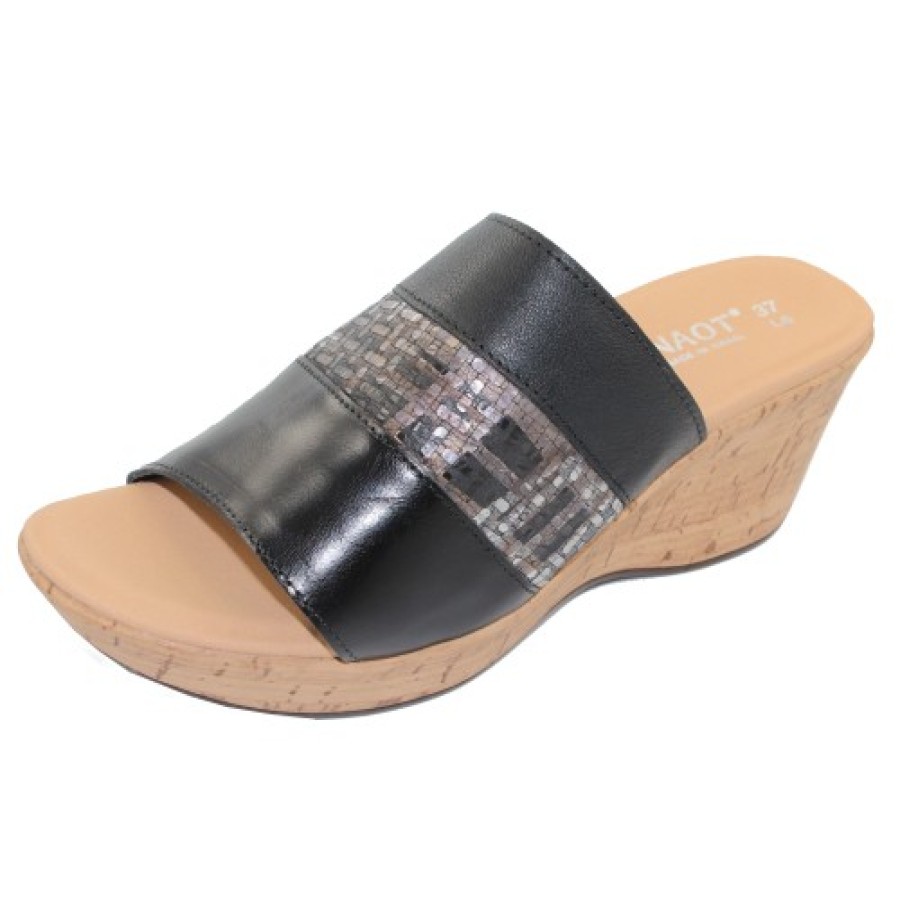 Women'S Naot Travel | Naot Women'S Tiki In Black Madras/Mixed Metallic/Soft Black Leather