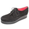 Women'S Pas De Rouge Oxfords | Pas De Rouge Women'S Erika 1403 In Black Suede