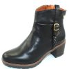 Women'S Pikolinos Boots & Booties | Pikolinos Women'S Llanes W7H-8578 In Black Calfskin Leather