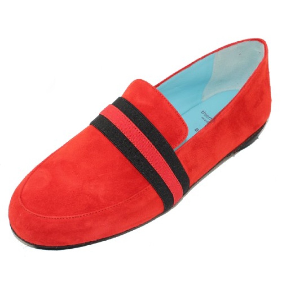 Women'S Thierry Rabotin Travel | Thierry Rabotin Women'S Tempio In Red Suede/Multi Elastic