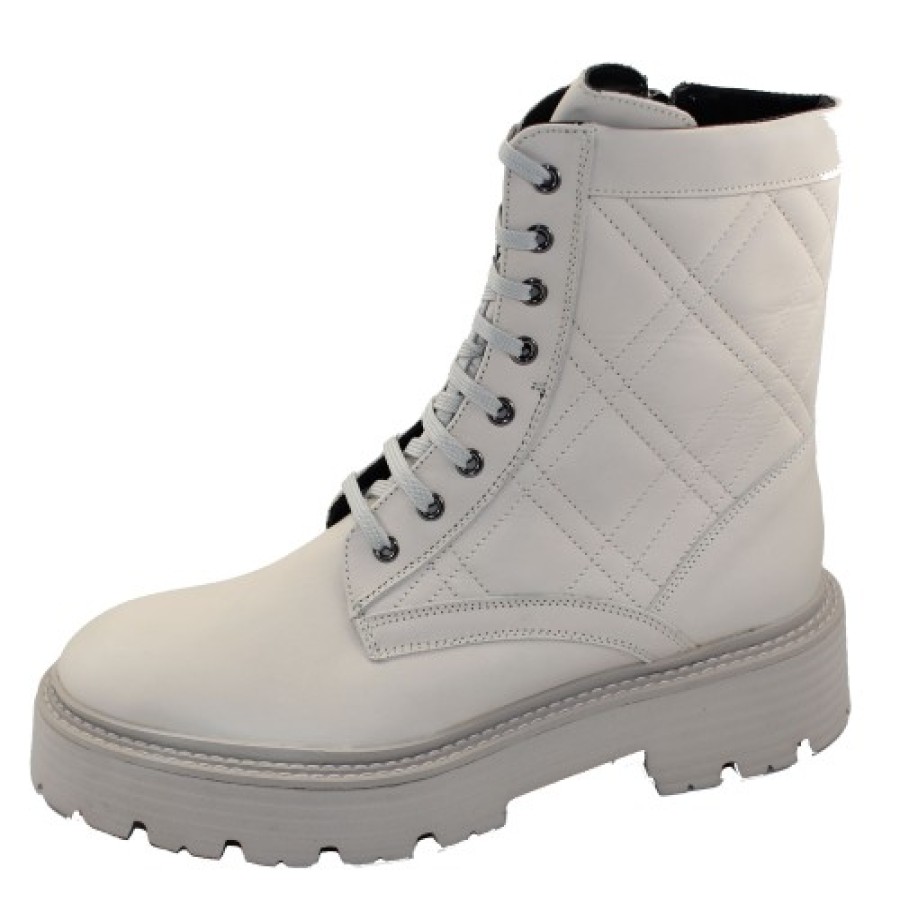 Women'S La Canadienne Zippers | La Canadienne Women'S Yasmine In Bone Waterproof Leather