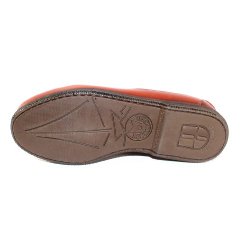 Men'S Mephisto Slip Ons | Mephisto Men'S Cap Vert In Rust Smooth Leather 4935