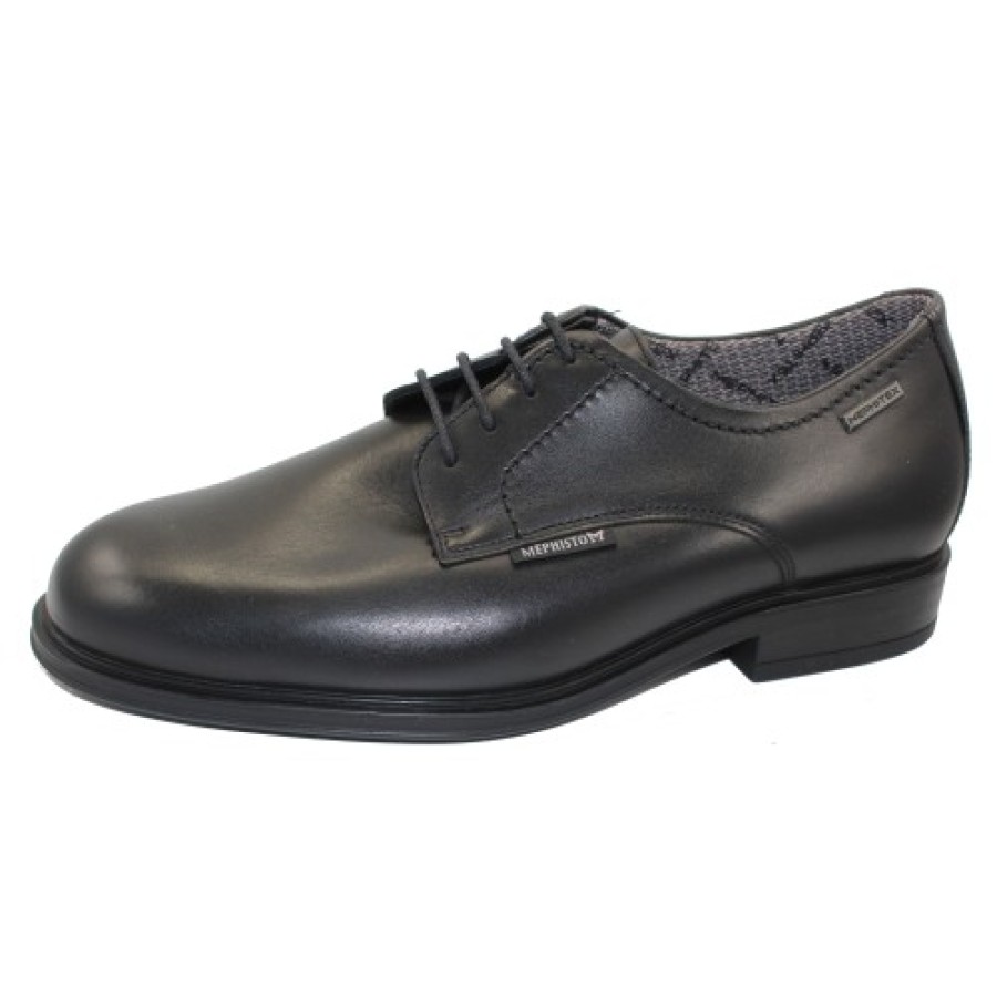 Men'S Mephisto Dress & Business | Mephisto Men'S Keaton Mt In Black Antica Leather 8800