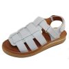 Women'S Yes Brand Shoes Fisherman | Yes Brand Shoes Women'S Galaxy In White Plonge Leather