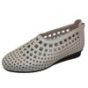 Women'S Arche Slip Ons | Arche Women'S Nirick In Nacre Fast Metal Leather