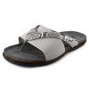 Women'S Naot Footbed | Naot Women'S Penelope In Ice Gray Elastic/Gray Cobra Leather/Lt Gray Nubuck