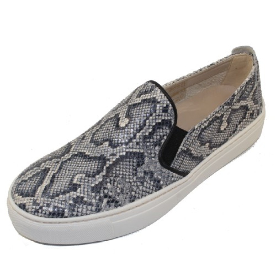 Women'S The Flexx Walking | The Flexx Women'S Sneak Name In Roccia Jack Embossed Snakeprinted Leather