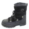 Women'S Pajar Snow Boots | Pajar Women'S Maxine In Black Leather/Shearling