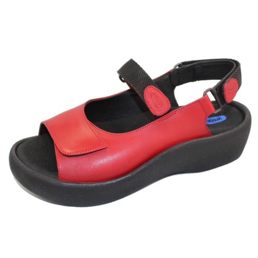 Women'S Wolky Walking | Wolky Women'S Jewel In Red Vegi Leather