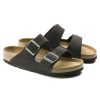 Men'S Birkenstock Footbed | Birkenstock Men'S Arizona Soft Footbed In Velvet Grey Suede