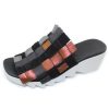 Women'S Arche Slides | Arche Women'S Himzey In Noir/Uranio/Iron Combo