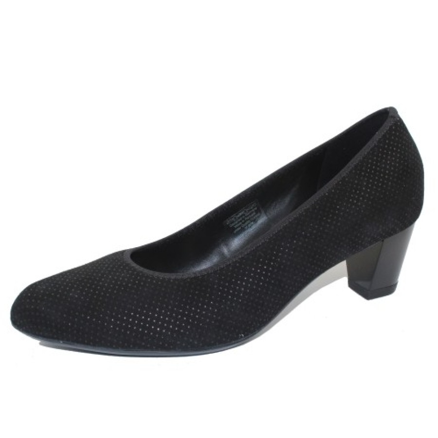 Women'S Ara Heels | Ara Women'S Kelly In Black Puntikid