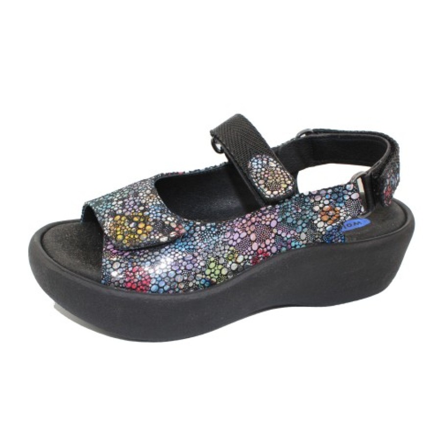 Women'S Wolky Back Straps | Wolky Women'S Jewel In Black Multi Colmeia