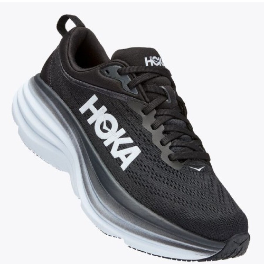 Women'S Hoka One One Travel | Hoka One One Women'S Bondi 8 In Black/White