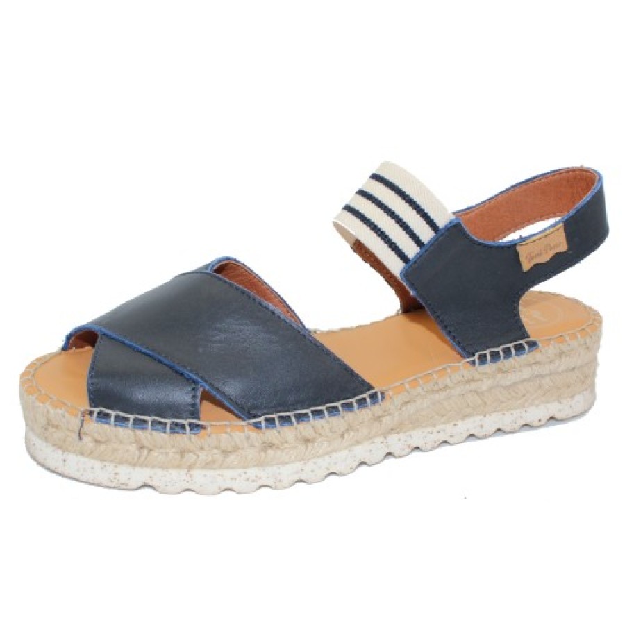 Women'S Toni Pons Wedges | Toni Pons Women'S Emily-Sw In Mari Navy Leather