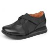 Women'S Yes Brand Shoes Mary Jane & Instep Strap | Yes Brand Shoes Women'S Addison In Black Water Resistant Plonge Leather