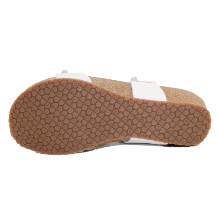 Women'S Mephisto Slides | Mephisto Women'S Idelya In White Waxy Leather 2830