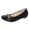 Women'S Lalisa Heels | Lalisa Women'S Chloe 195203 In Black Suede/Patent Leather/Calfskin Leather