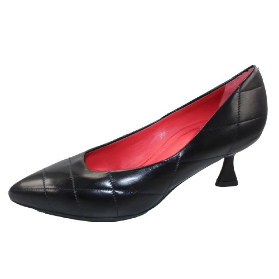 Women'S Pas De Rouge Pumps | Pas De Rouge Women'S Janet 4313 In Navy Blue Nappa Leather