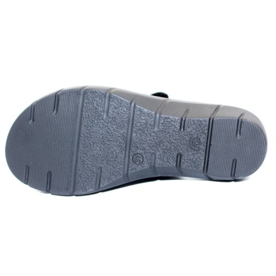 Women'S Wolky Slides | Wolky Women'S Cyprus In Anthracite Mini Croco Printed Leather