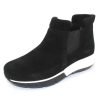 Women'S La Canadienne Ankle Boots | La Canadienne Women'S Nikki In Black Waterproof Suede