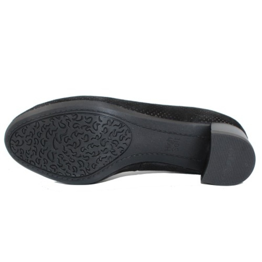 Women'S Ara Heels | Ara Women'S Vivian In Black Puntikid