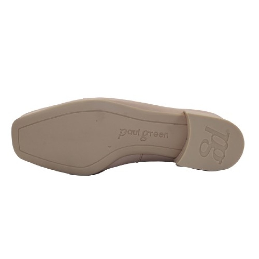 Women'S Paul Green Slip Ons | Paul Green Women'S Lil Lux In Biscuit Soft Nappa Leather