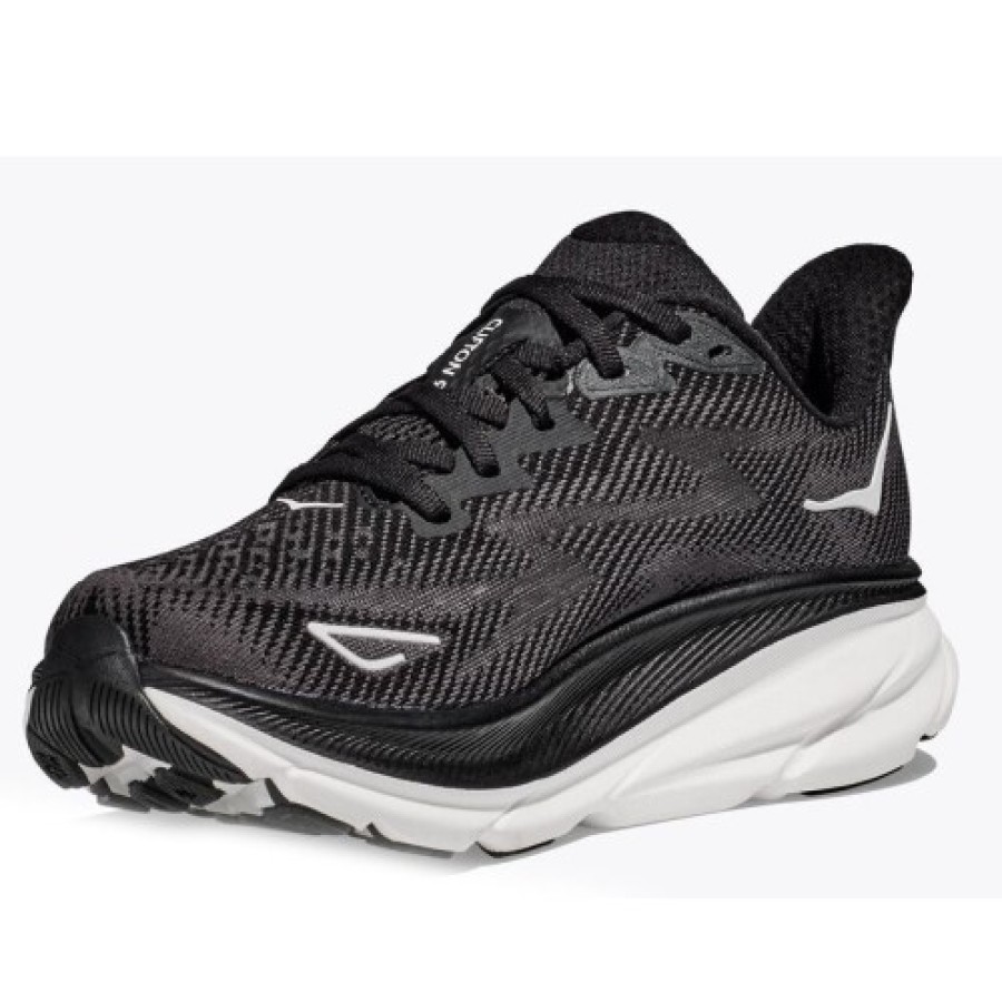 Women'S Hoka One One Lace Up | Hoka One One Women'S Clifton 9 In Black/White