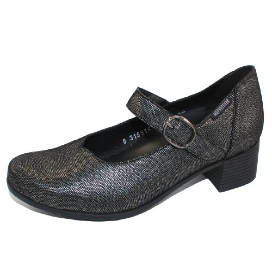 Women'S Mephisto Mary Jane & Instep Strap | Mephisto Women'S Gessika In Grey Artesia 8103