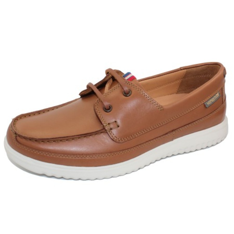 Men'S Mephisto Boat Shoes | Mephisto Men'S Trevis In Hazelnut Randy Leather 6135