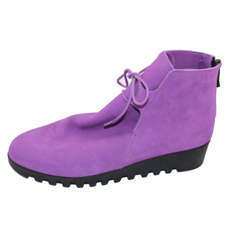 Women'S Arche Ankle Boots | Arche Women'S Lombye In Hya Nubuck - Lavender