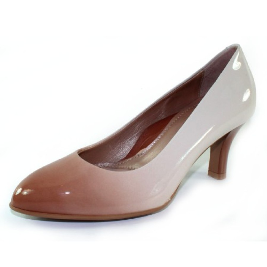 Women'S Beautifeel Pumps | Beautifeel Women'S Topaz In Biscotti/Off White Degrade Patent Leather