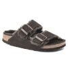 Women'S Birkenstock Footbed | Birkenstock Women'S Arizona Shearling In Mocha Suede/Shearling