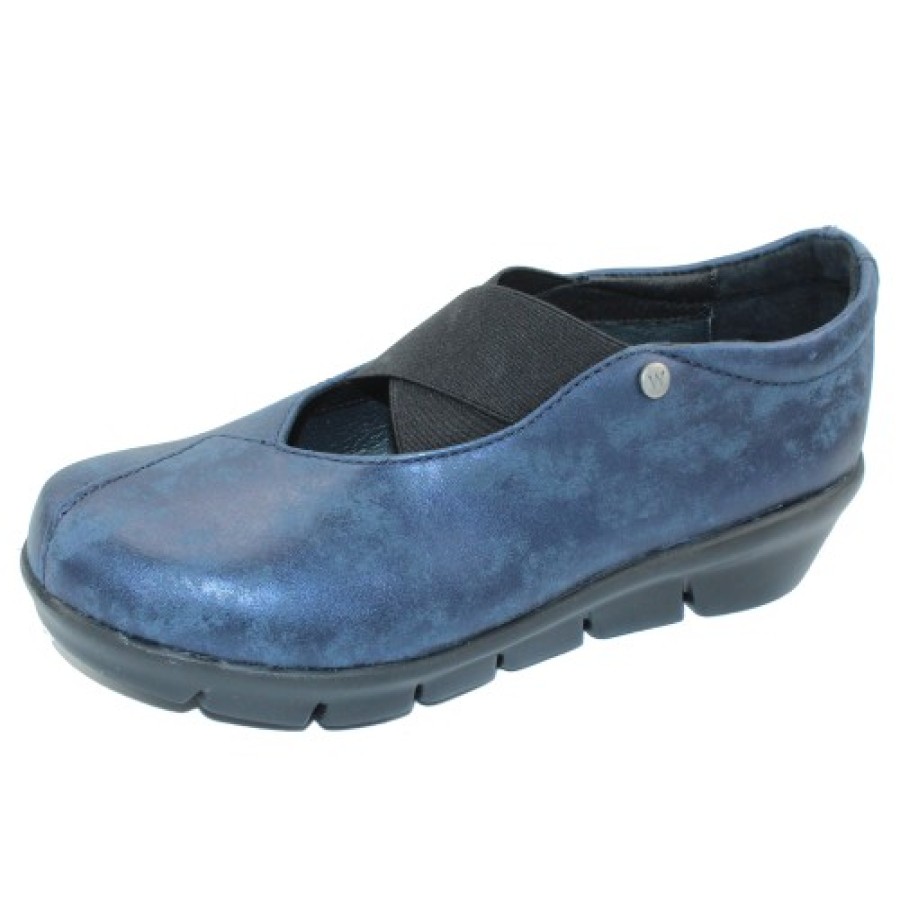 Women'S Wolky Wedges | Wolky Women'S Cursa In Navy Amalia Nubuck