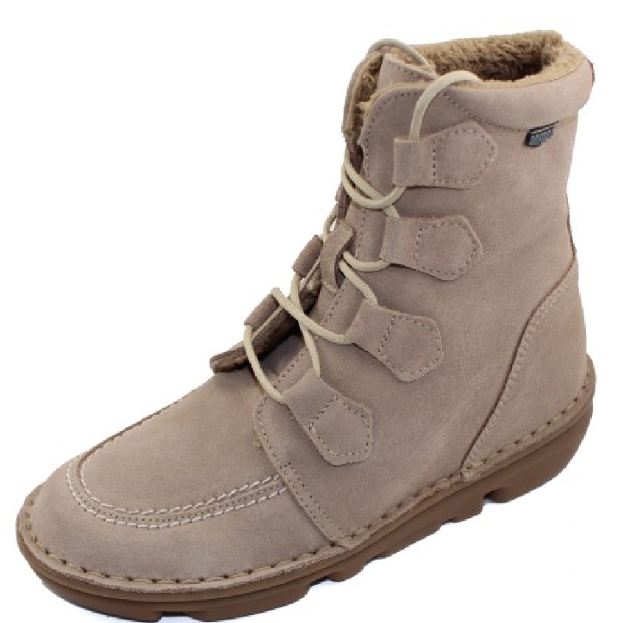 Women'S On Foot Lace Up | On Foot Women'S 30504 In Taupe Suede