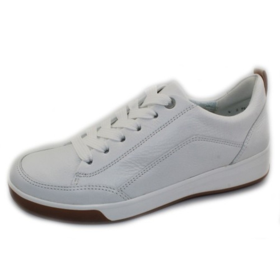 Women'S Ara Lace Up | Ara Women'S Redmond In White Calf Leather