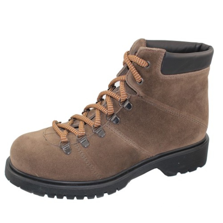 Women'S La Canadienne Lace Up | La Canadienne Women'S Halsey In Stone Oiled Waterproof Suede