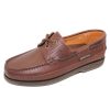 Men'S Mephisto Boat Shoes | Mephisto Men'S Hurrikan In Dark Brown Smooth Leather