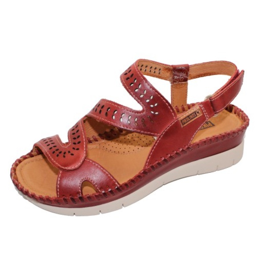 Women'S Pikolinos Wedges | Pikolinos Women'S Altea W7N-0630 In Sandia Calfskin Leather