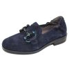 Women'S Softwaves Slip Ons | Softwaves Women'S Gladis 8.35.23 In Ink Velour Suede