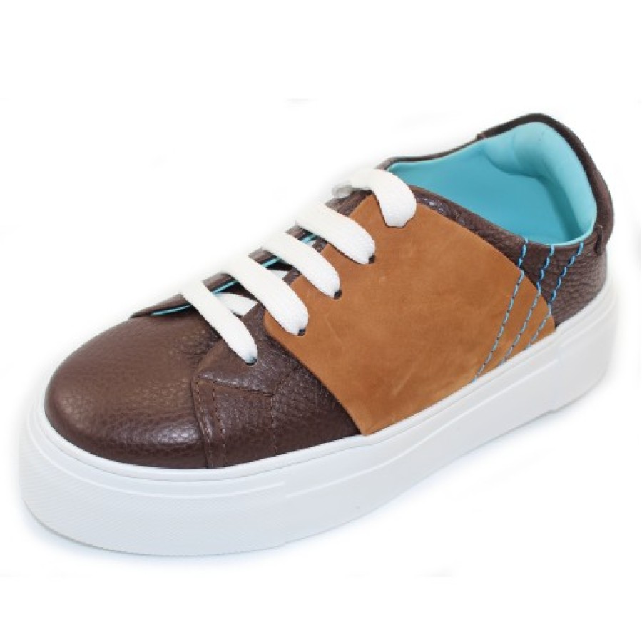 Women'S Thierry Rabotin Travel | Thierry Rabotin Women'S Alma In T Moro Pebble Grain Leather/Cuoio Suede