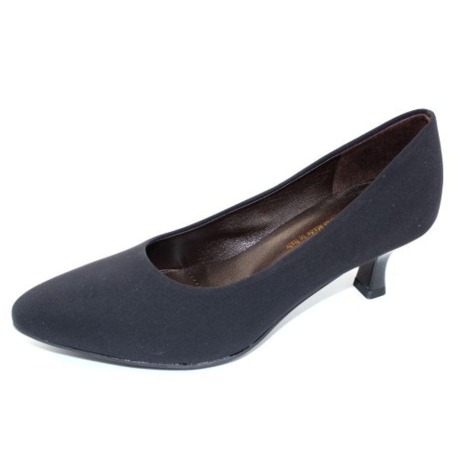 Women'S Brunate Pumps | Brunate Women'S Campanula In Black Microfiber