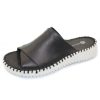 Women'S Eric Michael Slides | Eric Michael Women'S Gloria In Black Nappa Leather