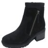 Women'S Salvia Platforms | Salvia Women'S Demi In Black Vizalo Suede