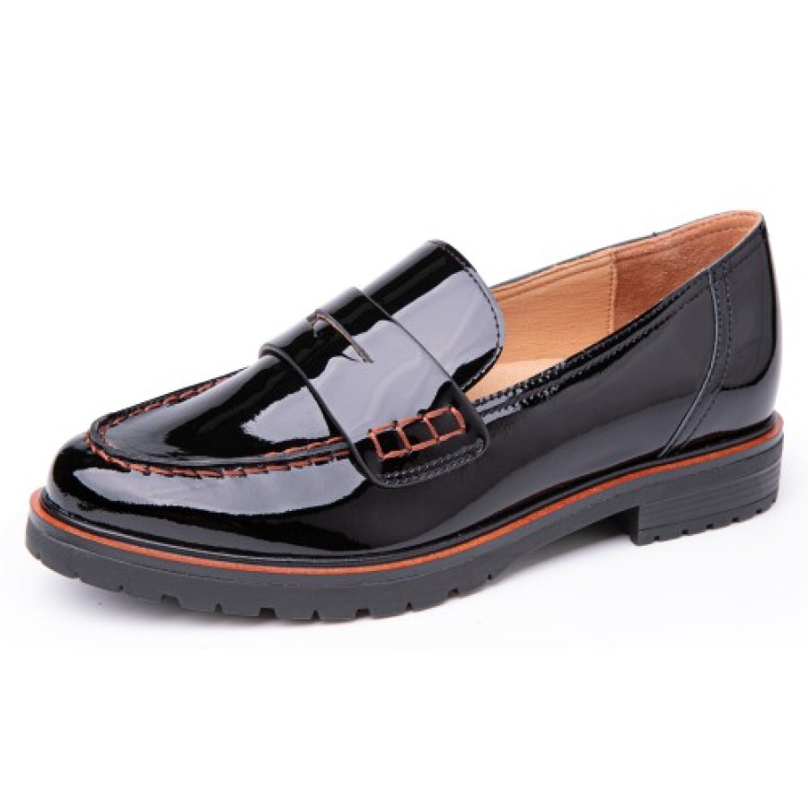 Women'S Yes Brand Shoes Travel | Yes Brand Shoes Women'S Parker In Black Patent Leather